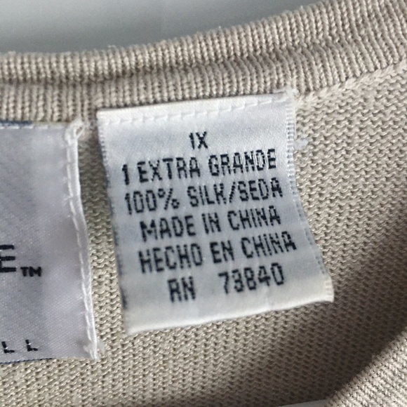 🍉 VTG SILK LORE Sweater Floral Embellished Cardigan - Picture 7 of 10